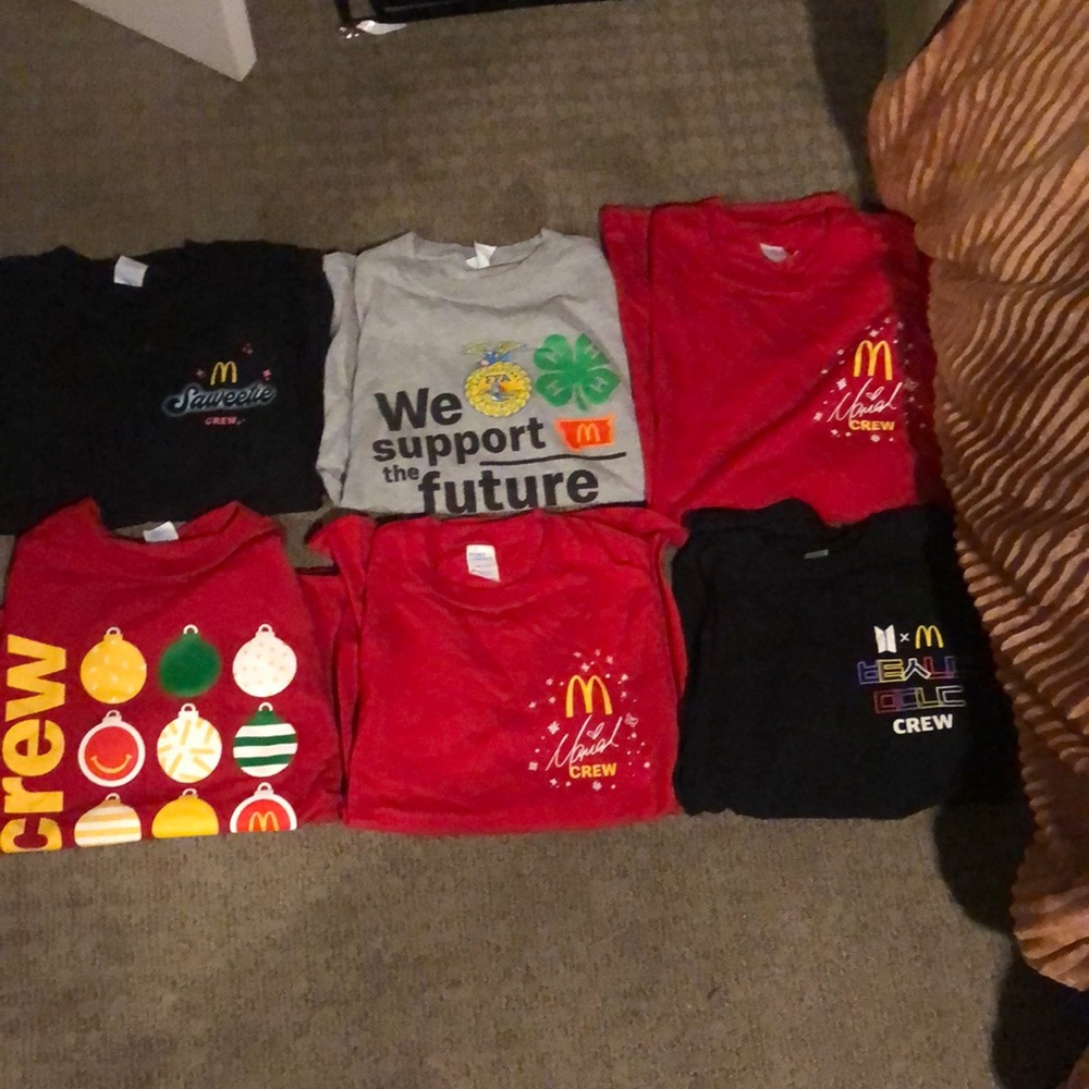 Six pack McDonald’s T-shirts